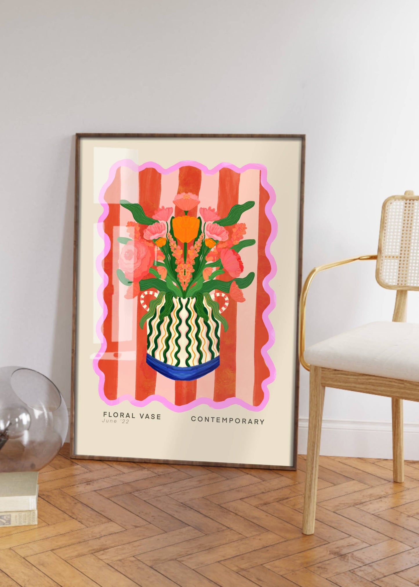 Katie Fox Vase Art Print, A3