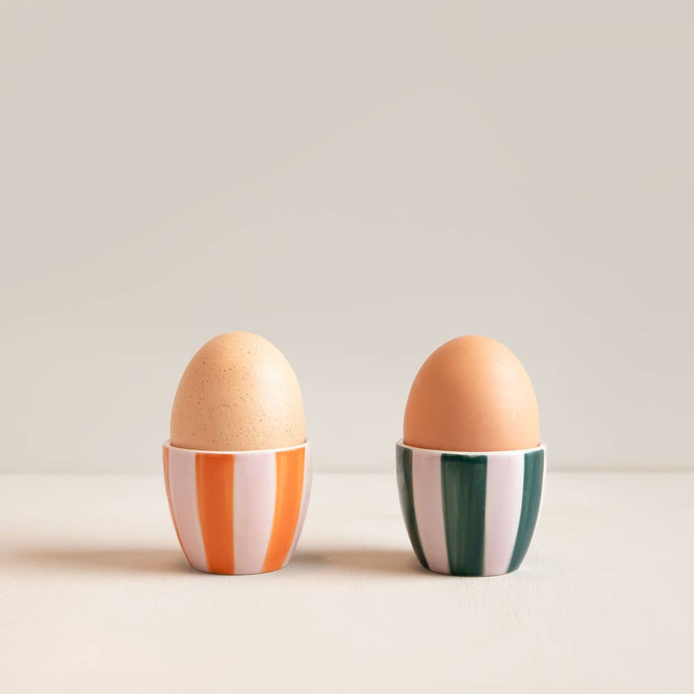 Multi Stripe Set of 2 Egg Cups