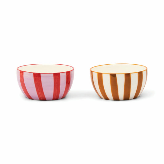 The Bella Dipping Bowls - Set of 2 - Ochre & Rust