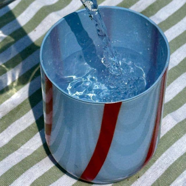 Atina Glassware - Blue & Red