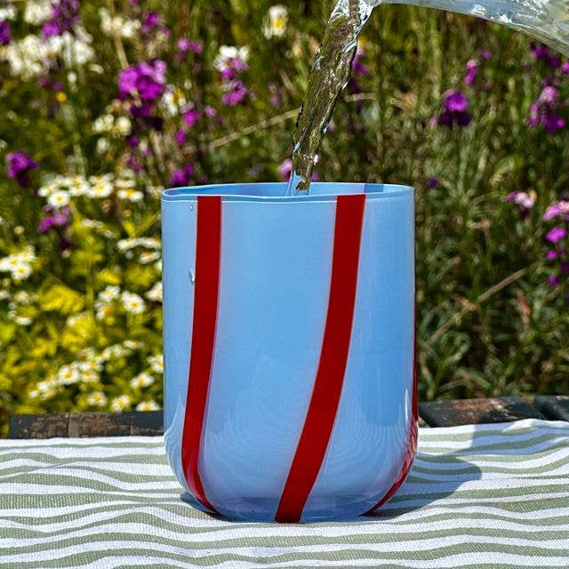 Atina Glassware - Blue & Red