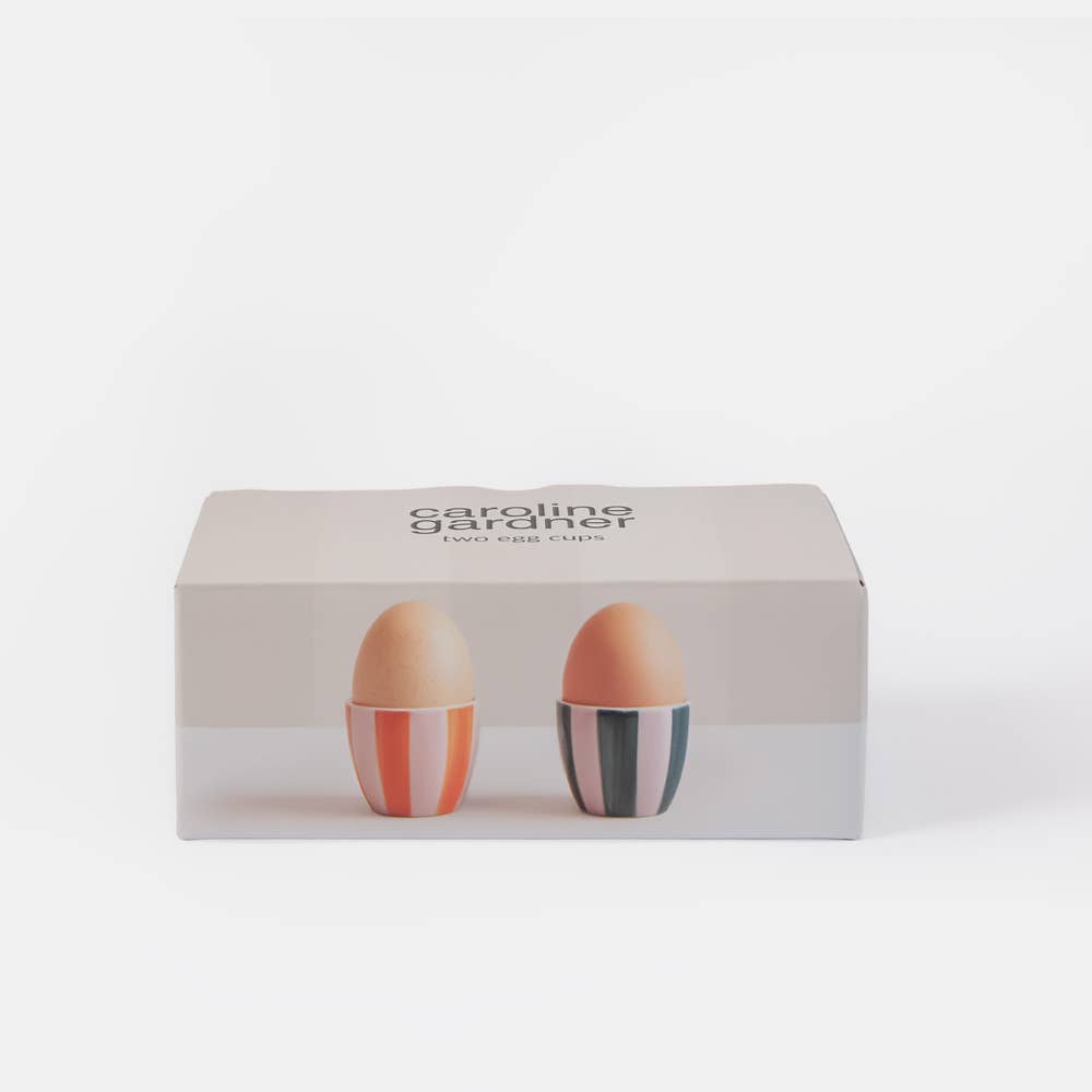 Multi Stripe Set of 2 Egg Cups