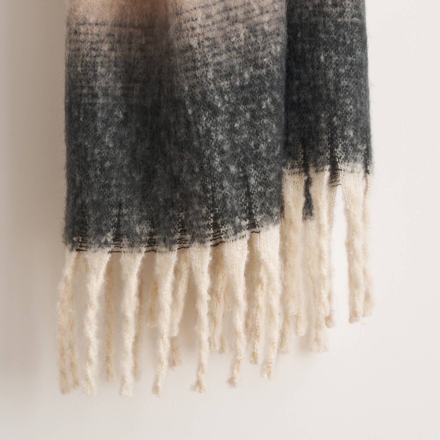 Ombre Charcoal Throw