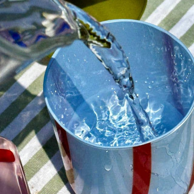 Atina Glassware - Blue & Red
