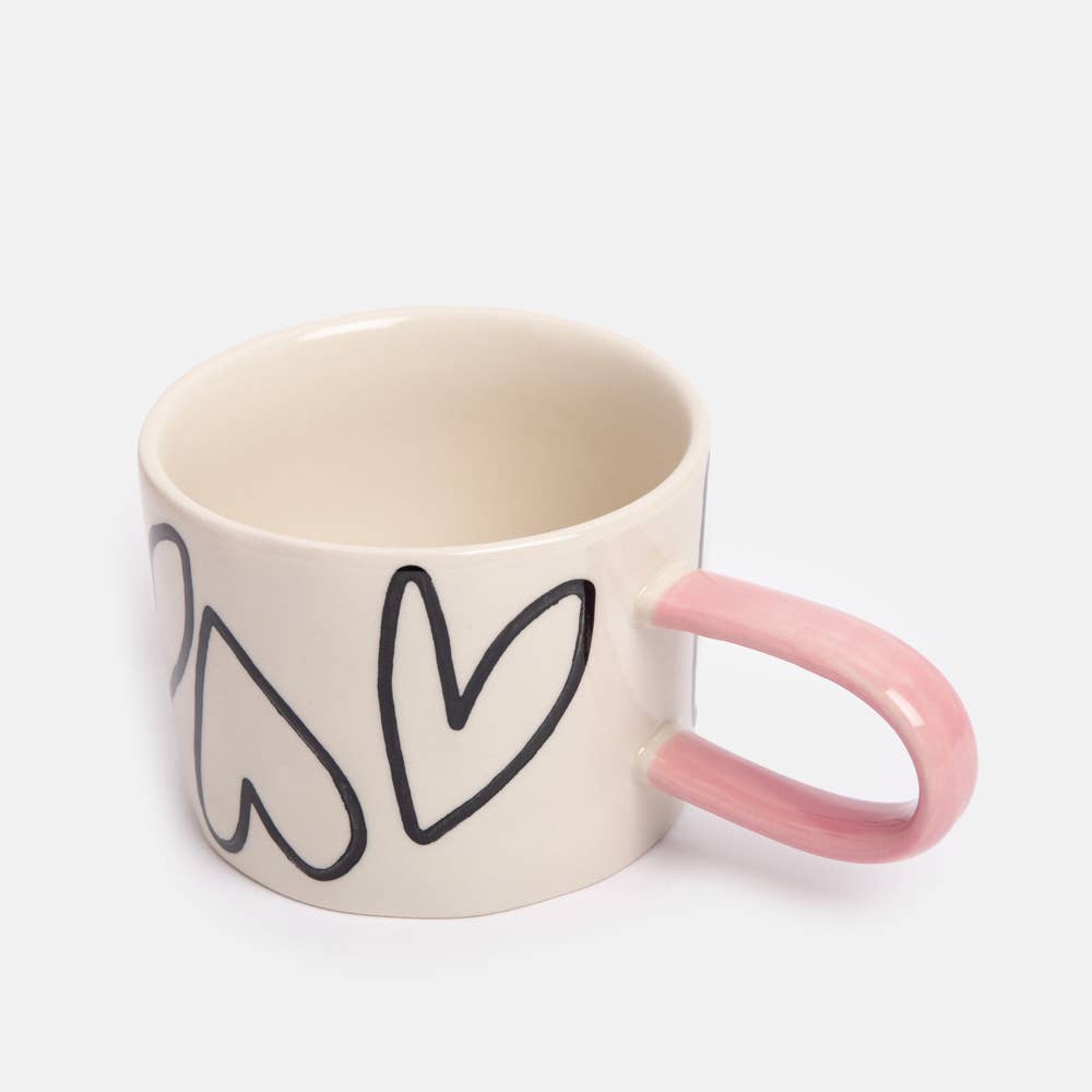 Caroline Gardner Big Hearts Ceramic Mug