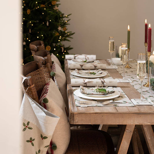 Sophie Alport Holly & Berry Fabric Placemats (Set of 2)