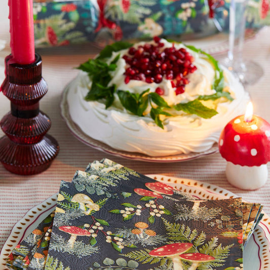 Burgundy Glass Candlestick Holder