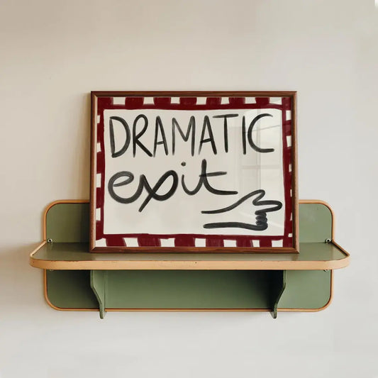 'Dramatic Exit' Hand Drawn Print