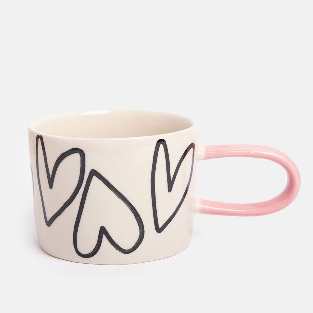 Caroline Gardner Big Hearts Ceramic Mug