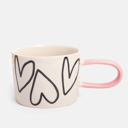 Caroline Gardner Big Hearts Ceramic Mug