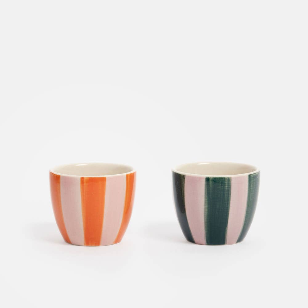 Multi Stripe Set of 2 Egg Cups