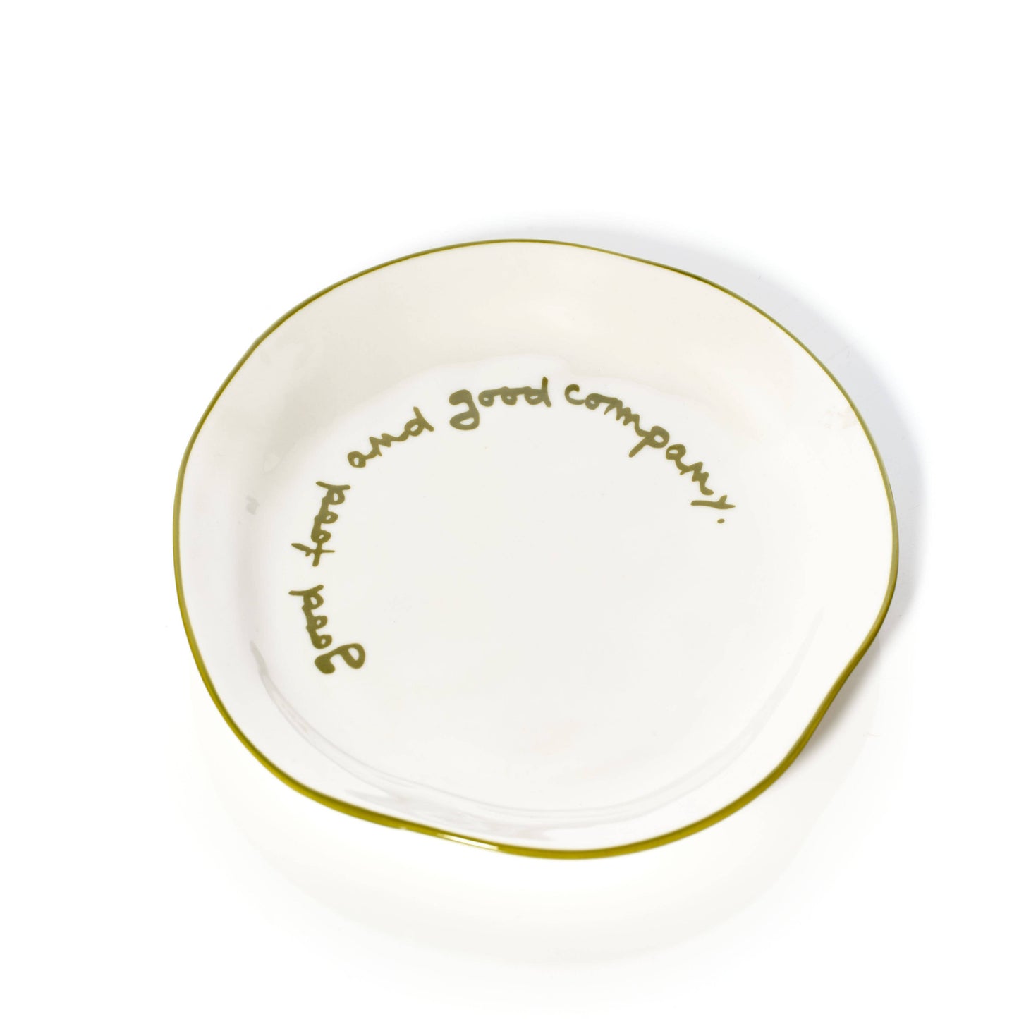 MAEGAN Statement Plate - 'good food and good company.'