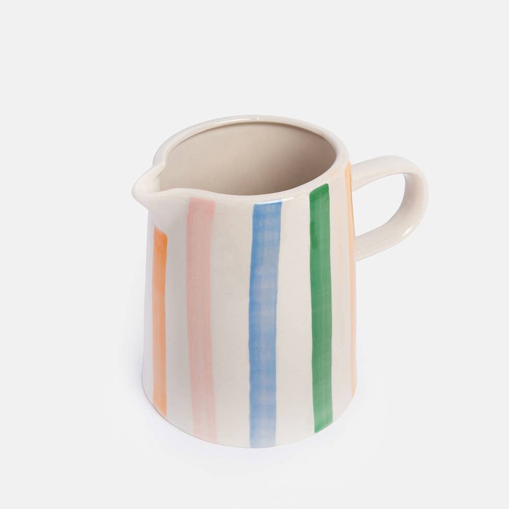 Caroline Gardner Multicoloured Stripe Large Jug