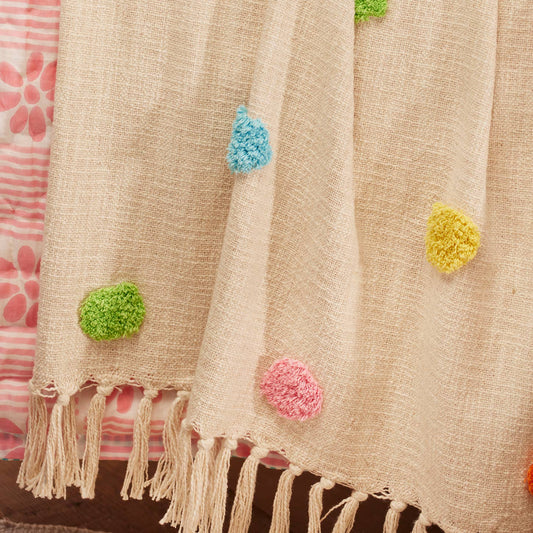 Tufted Dot Throw