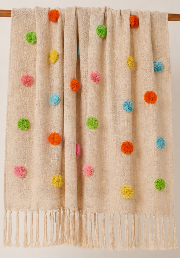 Tufted Dot Throw