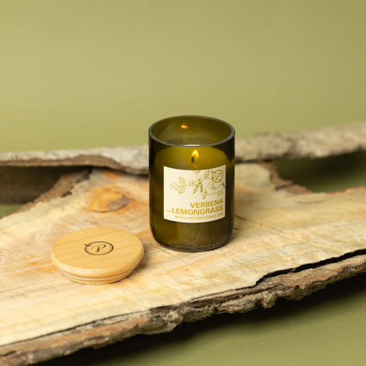 Bordeaux Fig & Vetiver Eco Green Recycled Glass Candle