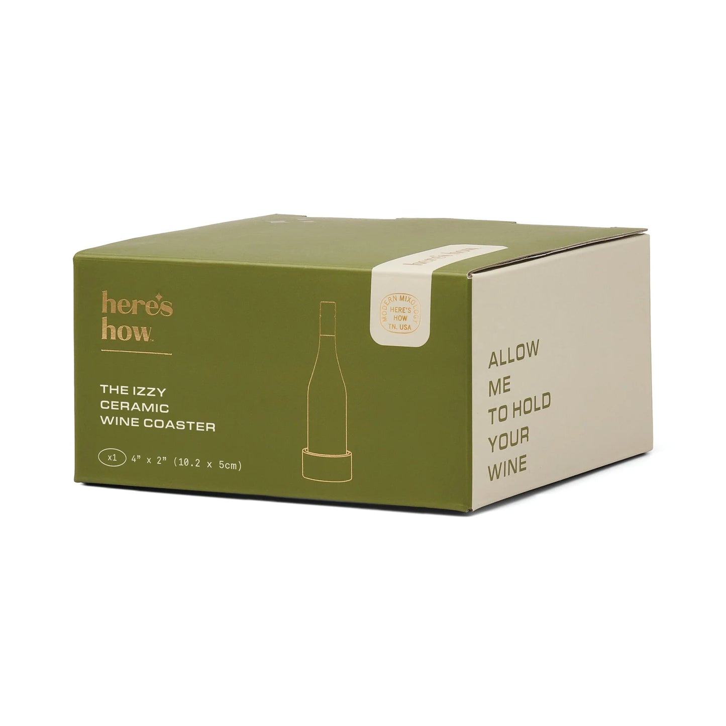 The Izzy Wine Coaster - Green Stripe