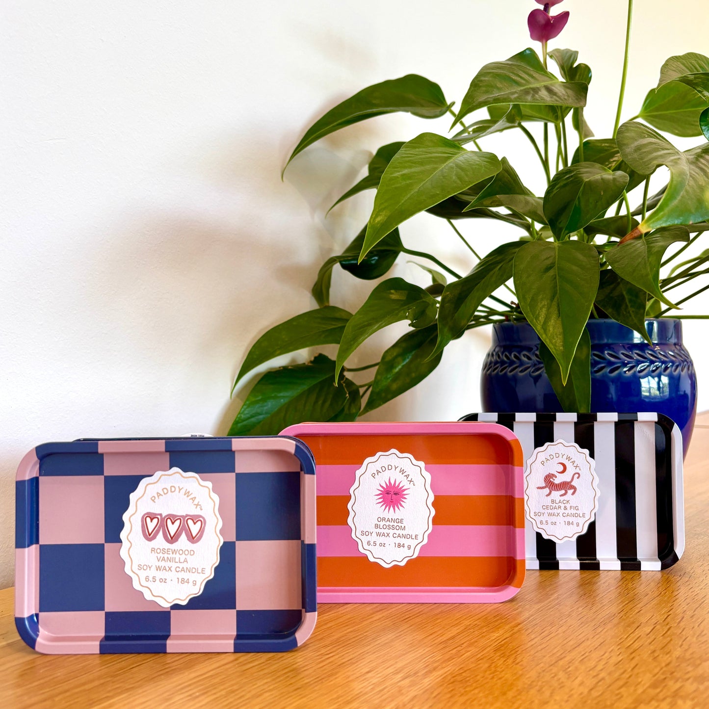 Orange Blossom Printed Tin Candle