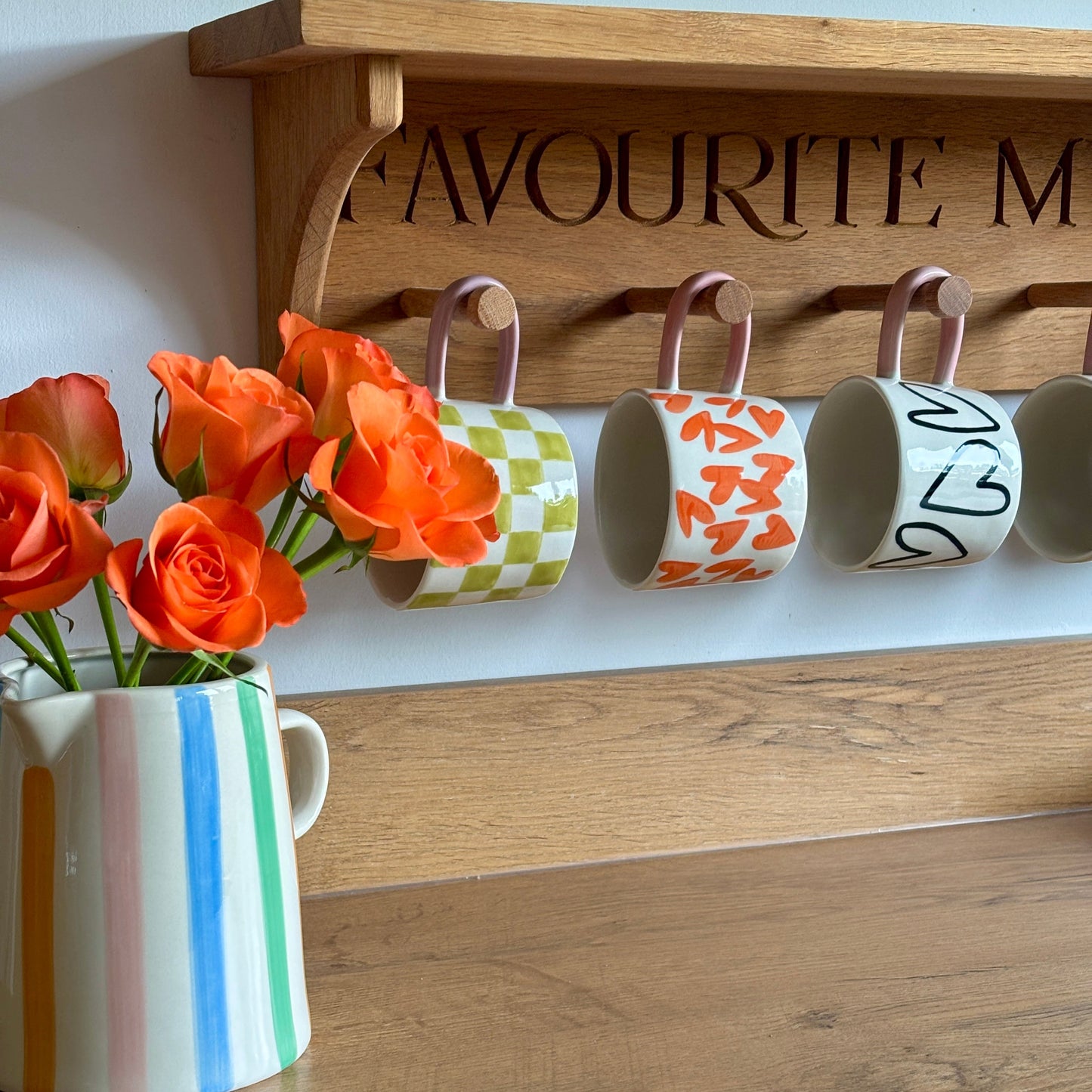 Caroline Gardner Big Hearts Ceramic Mug