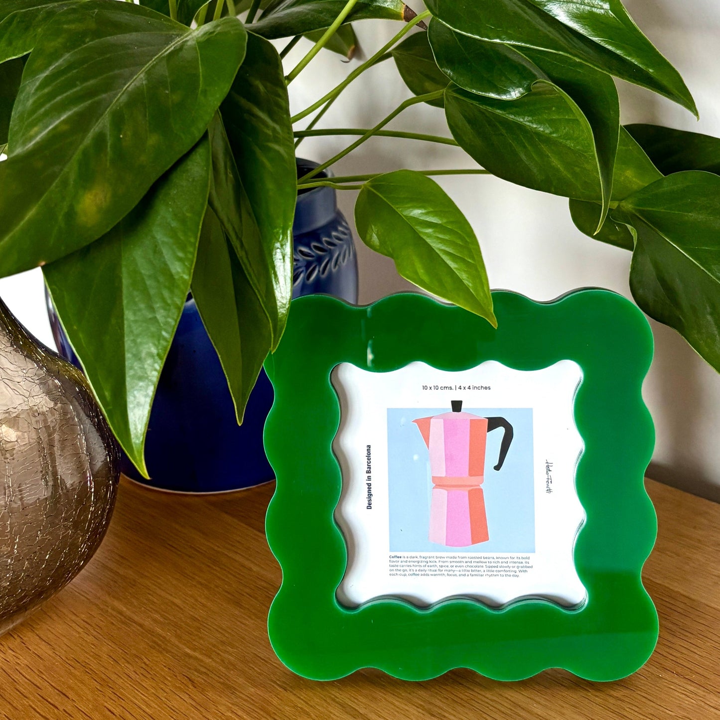 Curvey Photo Frame Green