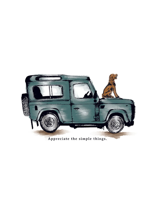 Appreciate The Simple Things A4 Poster