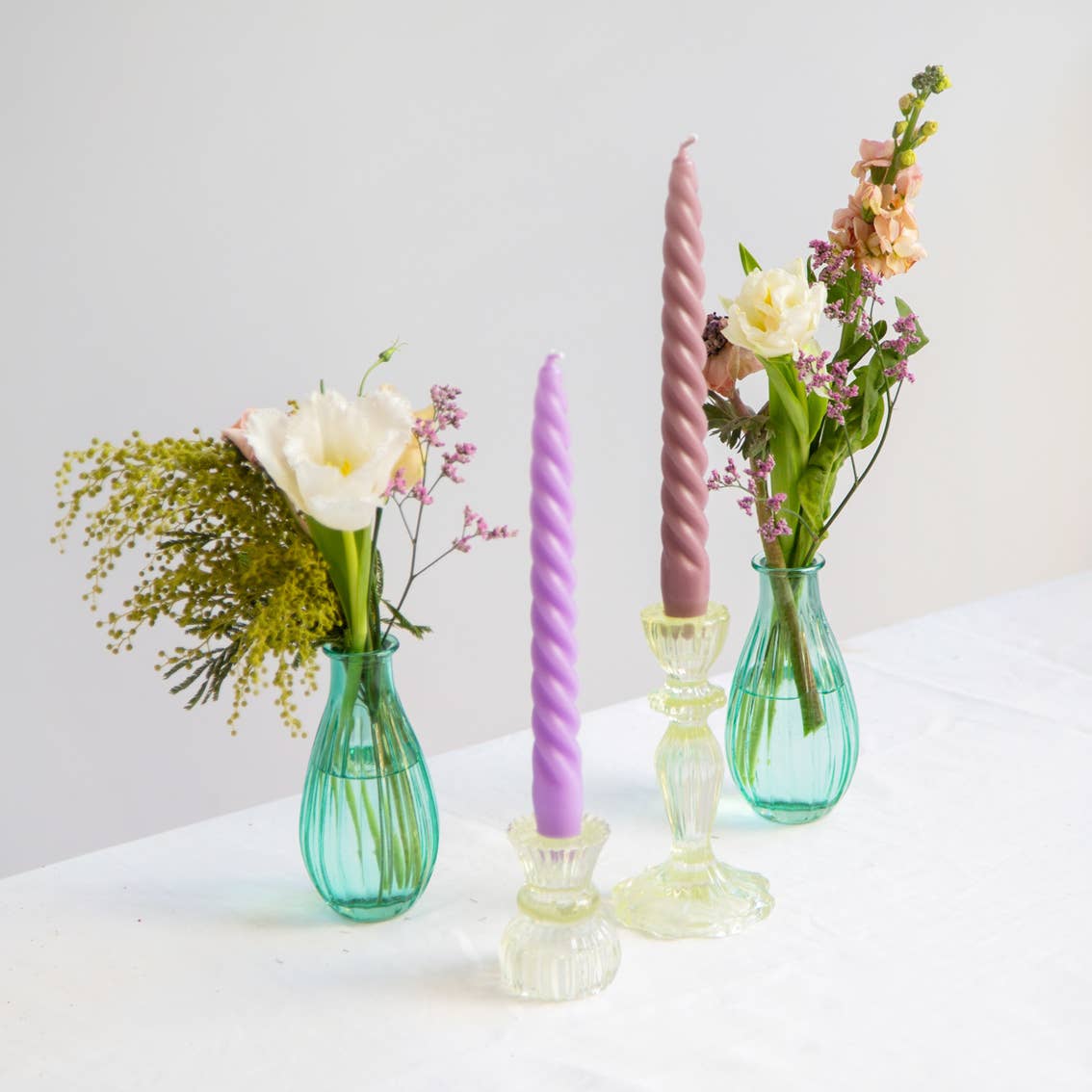 Purple Spiral Candle Pack