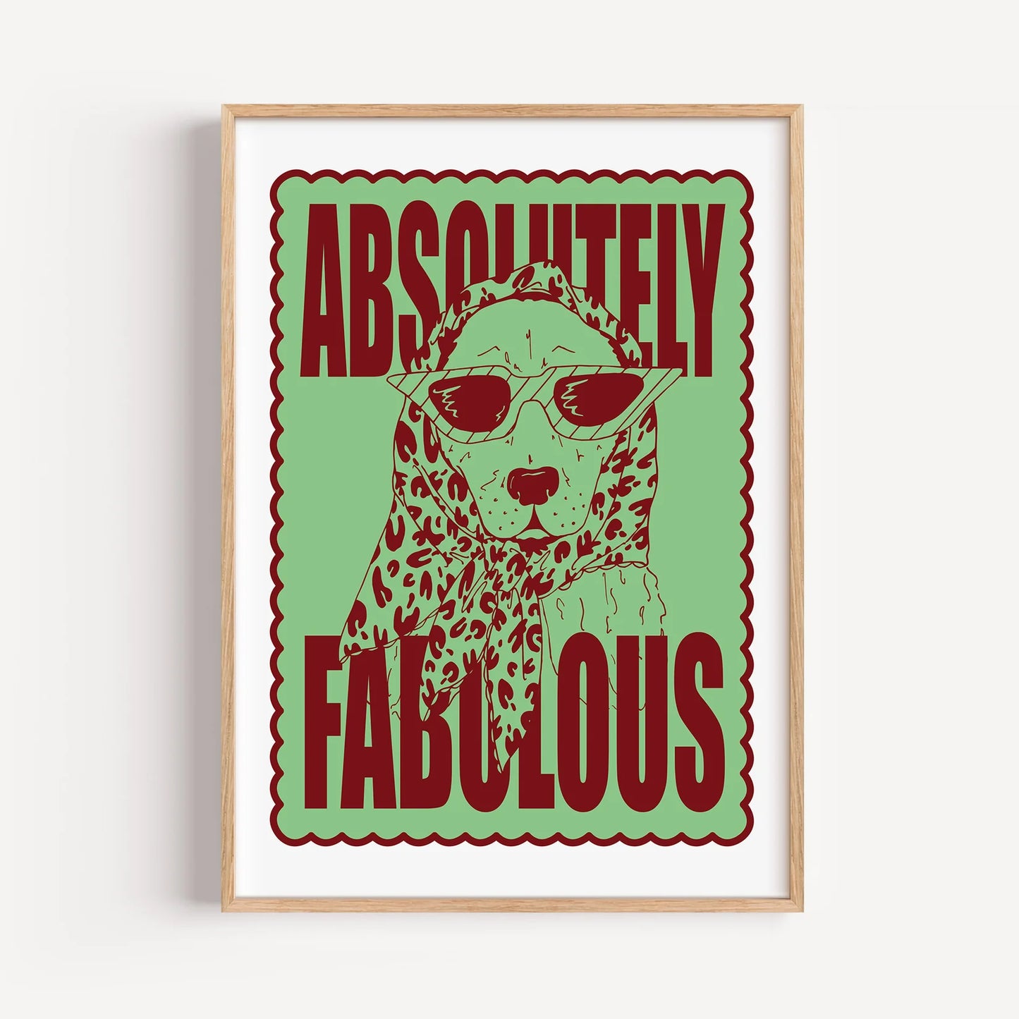 Absolutely Fabulous Dog Print