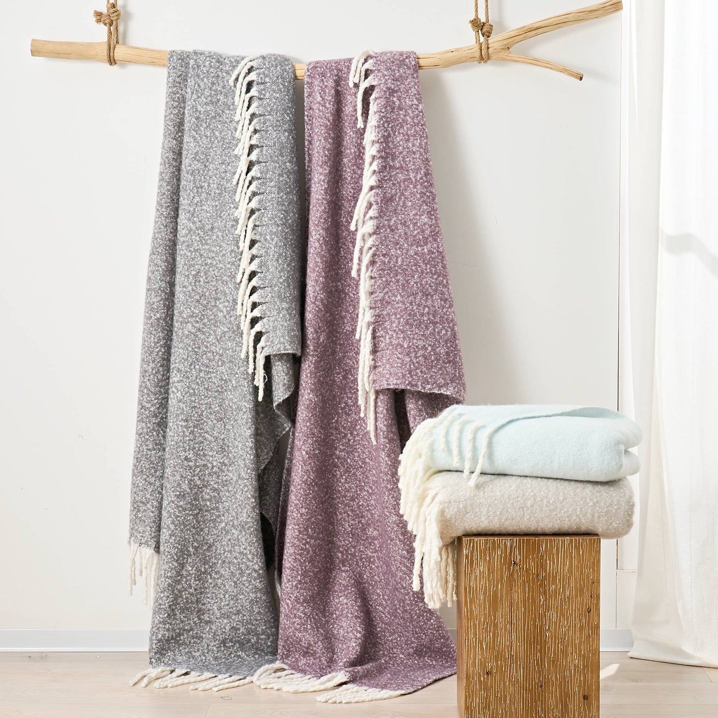 Mauve Soft Throw