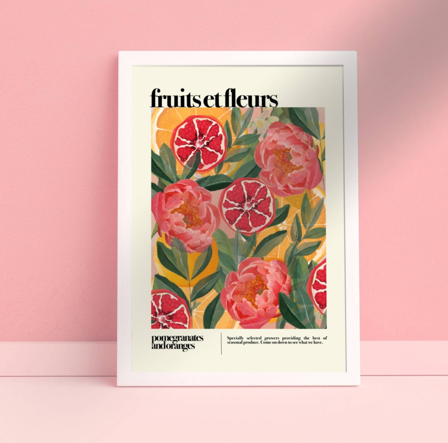 Katie Fox Fruit and Flowers, Botanical Print, A3