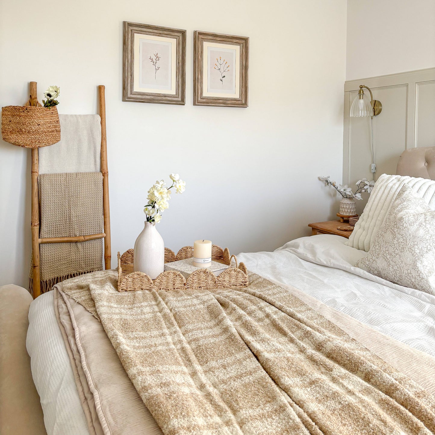 Darwin Chenille Checked Tartan Throw Blanket