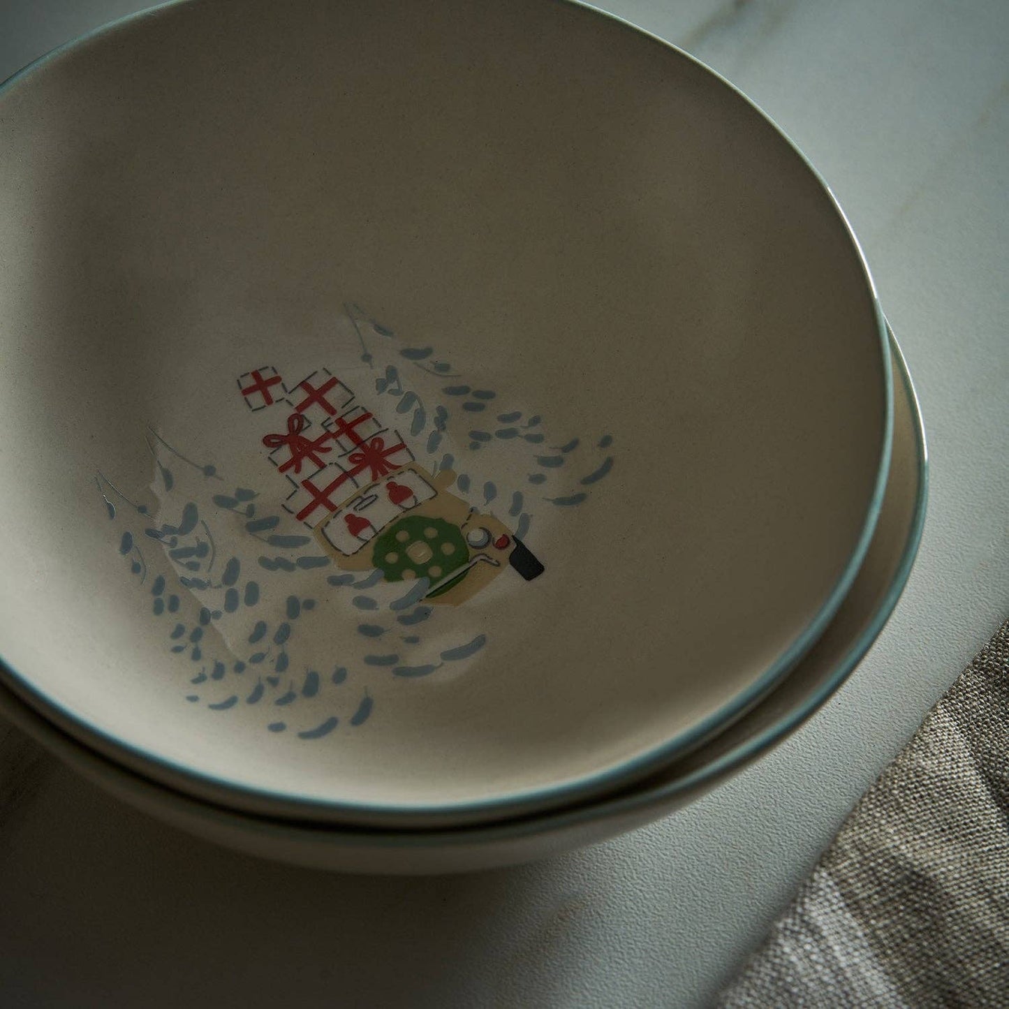 Sophie Alport Home for Christmas Stoneware Nibbles Bowl