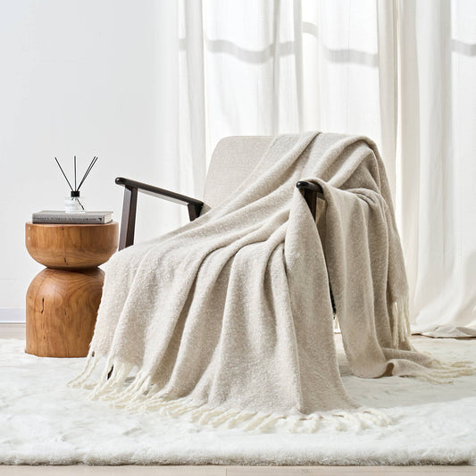 Chateau Grey soft throw
